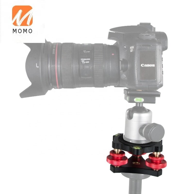 Fotografische Camera Accessoires Draagbare Flexibele Statief Hoofd Camera Precieze Bubble Niveau Aanpassing Base Voor Camera