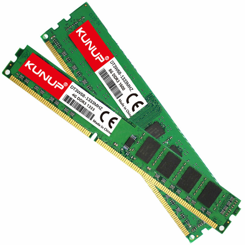 DDR3 4GB 8GB 2gb Memória de mesa 1333 1600 MHZ PC3 8500 10600 12800U 240Pin 1.5V UDIMM Memória Ddr3 RAM