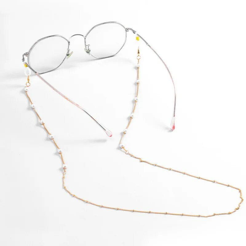 Cadena de cristal para mascarillas Unisex, Correa antideslizante, soporte para gafas, cordón para el cuello, joyería