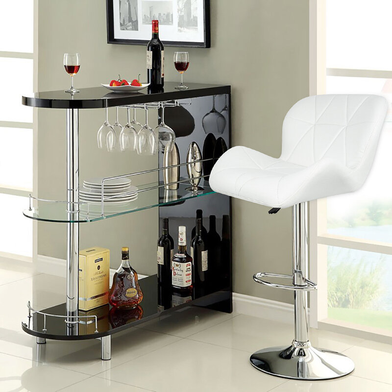 Barra de elevación para silla de Bar, asiento moderno y minimalista, nórdico, ligero, de lujo, para escritorio frontal, mueble de taburete alto giratorio, HWC