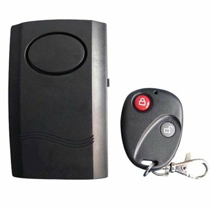 Alarme de vibração sem fio, segurança doméstica, motocicleta, janela, porta, detector anti-roubo, sensor, 120db, controle remoto