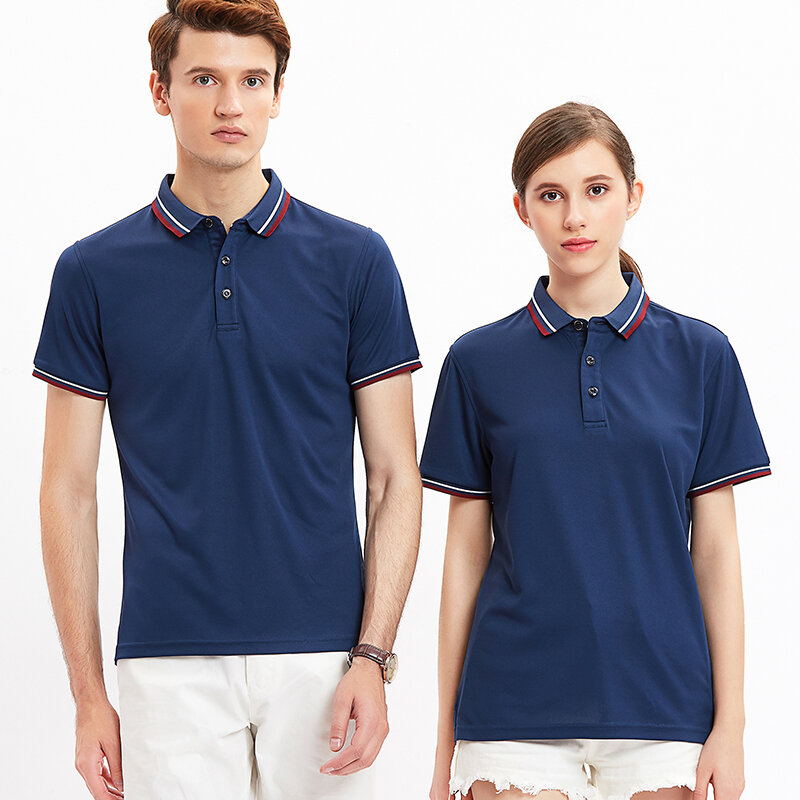 Camiseta bordada de fibra vegetal para hombre, Polo personalizado de S-4XL, ropa de trabajo, 100% amigable con la piel