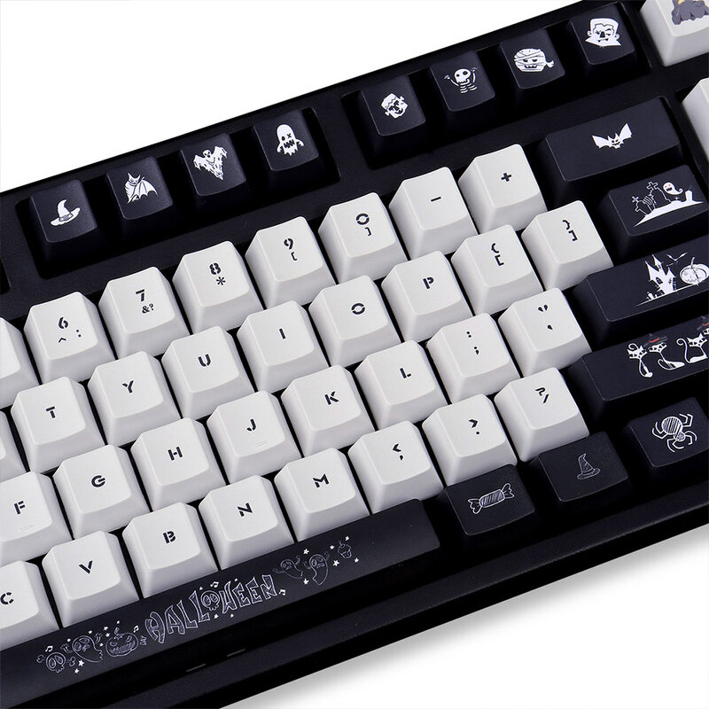 108-schlüssel PBT Keycap OEM Profil DYE-SUB Personalisierte Halloween Thema Für Mechanische Tastatur Anne Pro 2/GK61