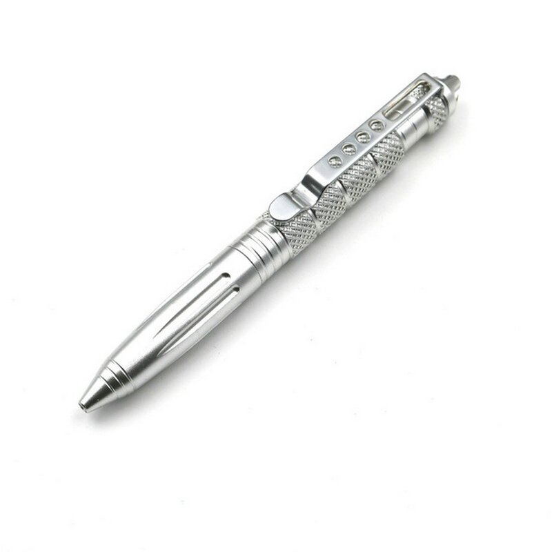 군사 전술 펜 다기능 자기 방어 알루미늄 합금 비상 유리 차단기 펜 야외 보안 생존 도구