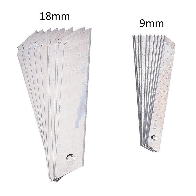 10PCS/lot High Quality Blade Knife Portable 0.6MM Thickness Steel Utility Knife DIY Durable Art Cutter 100mm x 18mm