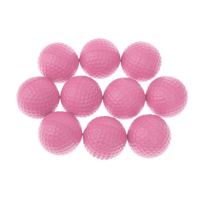 Juego de 10 bolas de espuma suave para práctica de entrenamiento, pelota de Golf de 42mm, varios colores