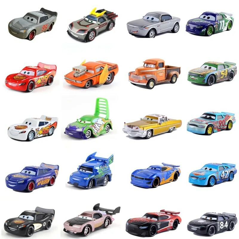Disney-coches Pixar Cars 2 y 3 Mater Jackson Storm Ramirez 1:55, vehículo fundido a presión, aleación de Metal, juguetes para niños, regalo de Navidad