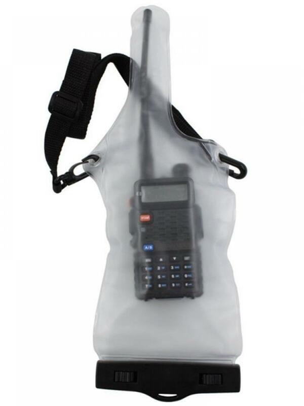 Cubierta protectora de Pvc para caza al aire libre, bolsa impermeable adecuada para walkie-talkie, Radio bidireccional con cordón