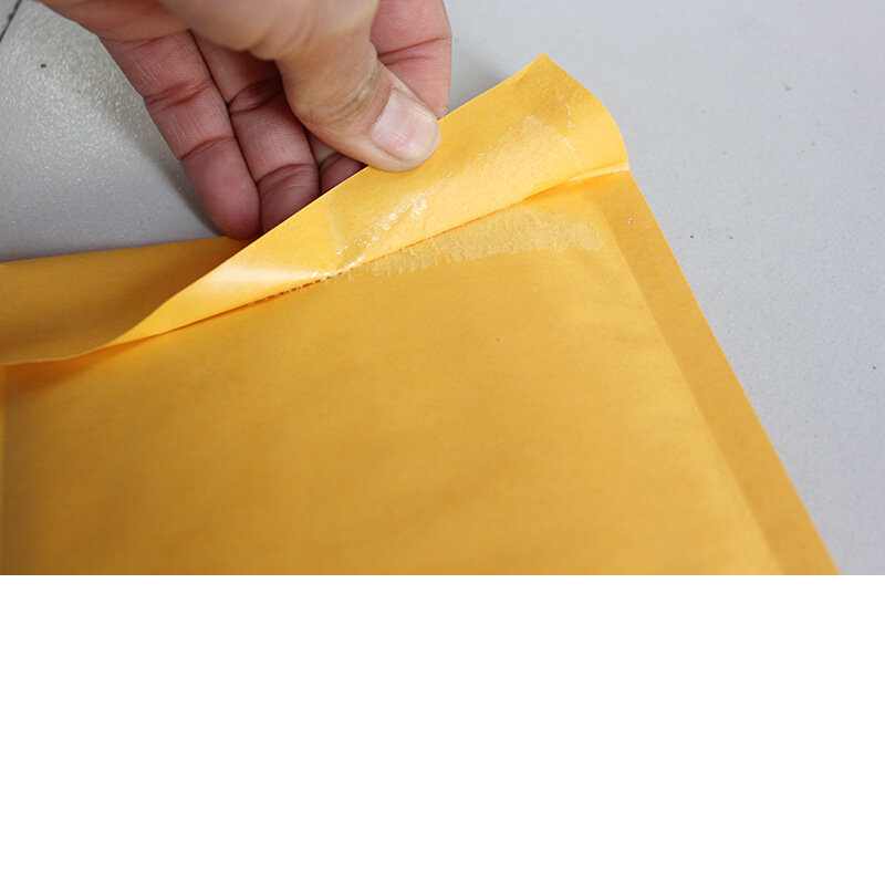 Sobres de plástico con burbujas de papel Kraft, sobres acolchados para correo, 50 unids/lote