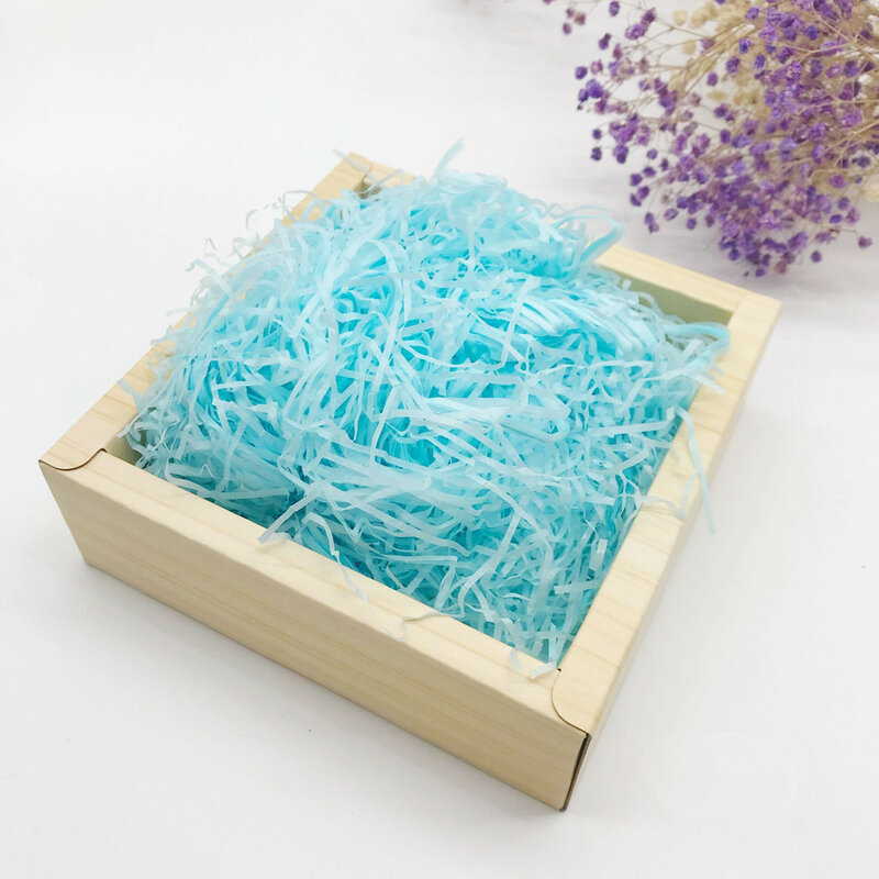 100 g/saco colorido shredded crinkle papel rafia lafite caixas de doces caixa de presente diy material de enchimento casamento decoração