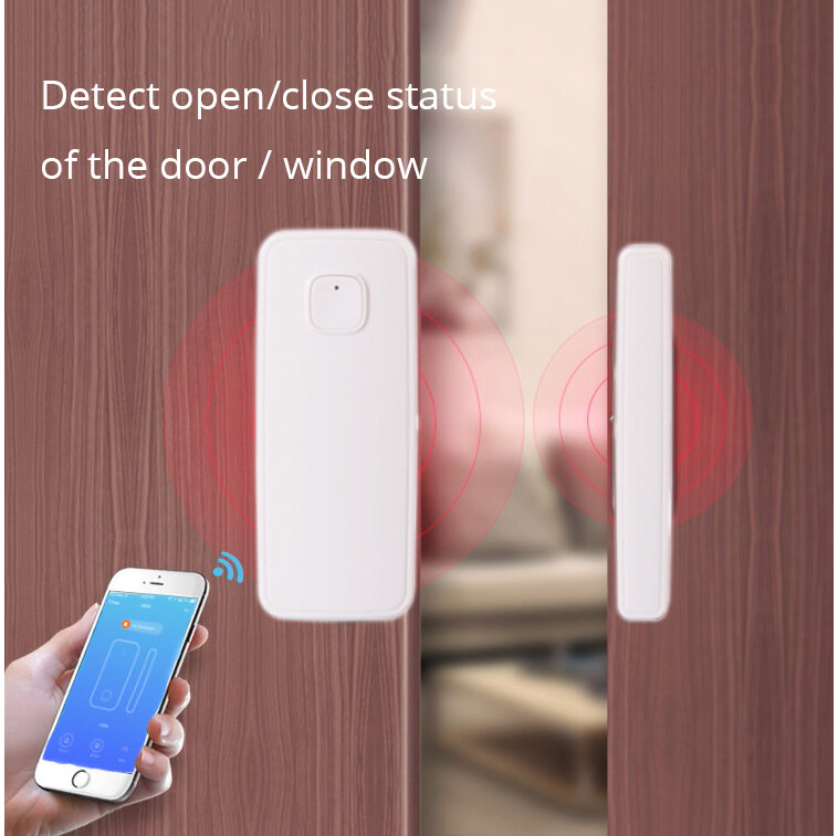 Wireless WiFi Door Alarm Window Sensor Smart Home Security System SmartLife App Control Compatible Amazon Alexa Google Home