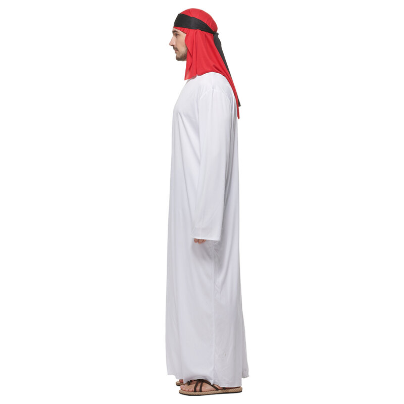 Costume arabo da uomo Costume arabo Costume adulto kefiah medio oriente Costume Halloween Carnival Party Outfit