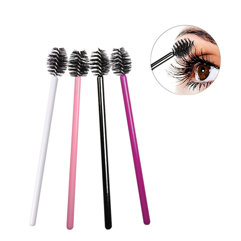 100 PCS Disposable Eyelash Mascara Brushes, Eye Lash Mascara Wand Applicators, Eyebrow Brush,  Makeup Tool Kit