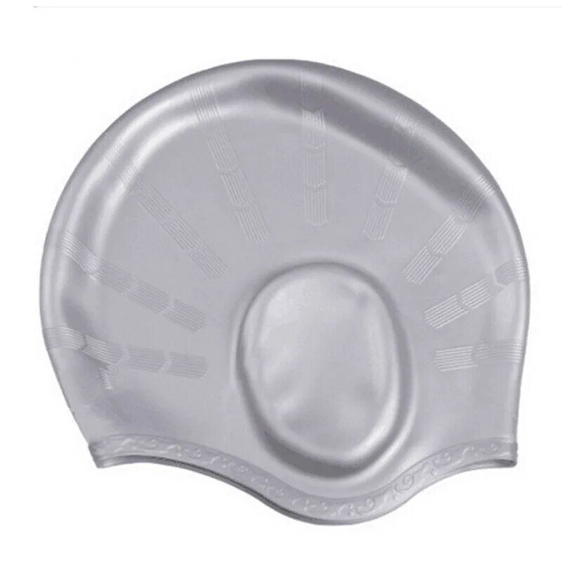 Bonnet de bain en Gel Silicone souple pour hommes et femmes, couvre-chef de natation, étanche, pour adultes