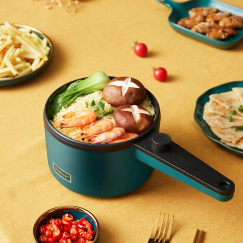 220V Electric Cooking Pot Multi-Function Household Cooker Student Dormitory Integrated Electric Frying Pan Noodles Cooking Pot