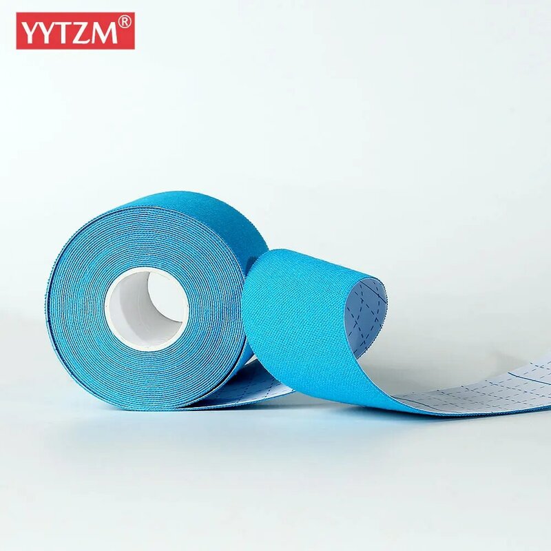 Football Sports Muscle Tape Kinesiology Athletic Tape Cotton Elasticity Relieve Knee Muscle Pain Support for Gym Fitness Bandage