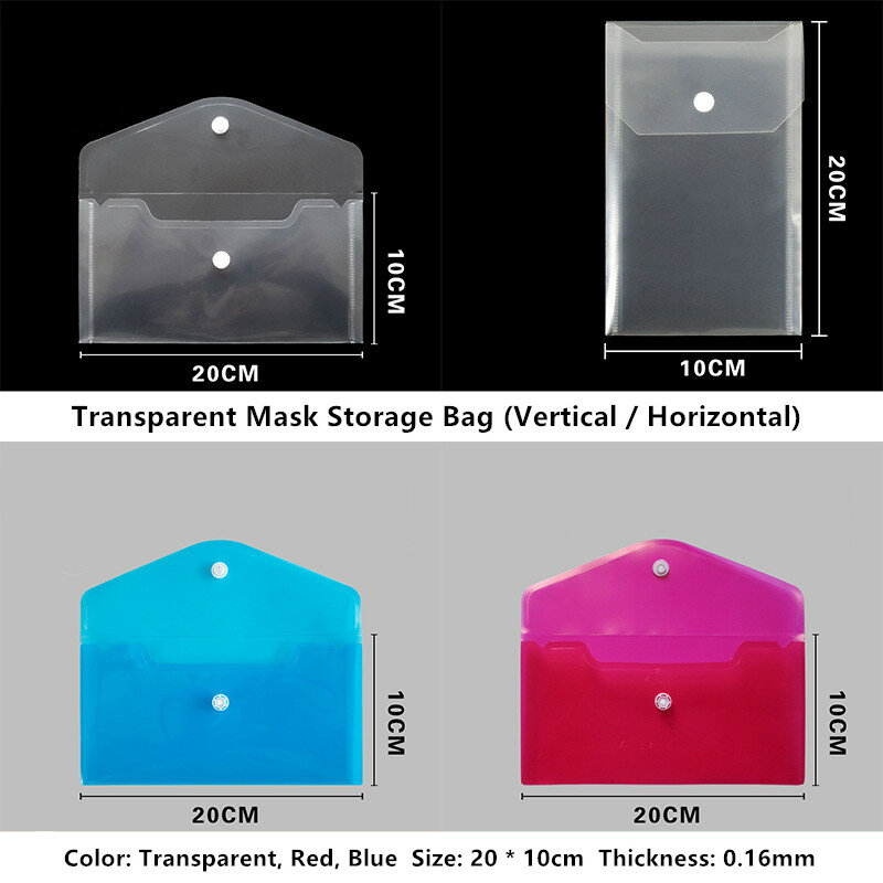 Portable Face Masks Organizer Mask Storage Case Mask Storage Clip Holder Mask Storage Box Dustproof Waterproof Mask Organizer