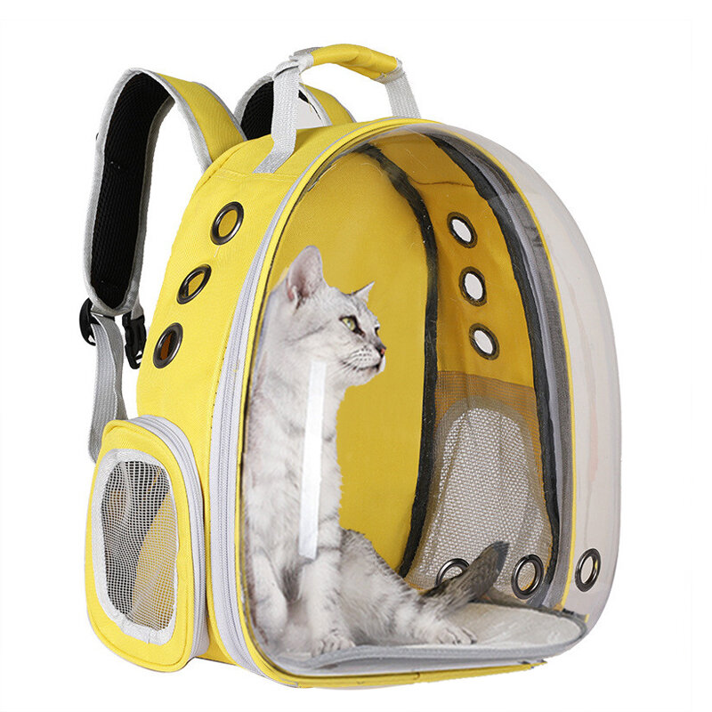 Buhui zaino da viaggio con capsule per cani e gatti per animali domestici traspirante Borsa per gatti per trasporto animali domestici 