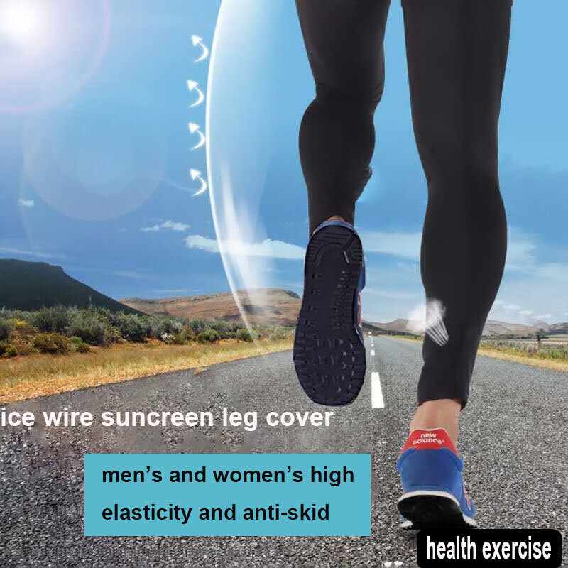 Lodowy jedwab skarpetki na nogi ochrony przeciwsłonecznej lato męskie i damskie cienkie sport mankiety