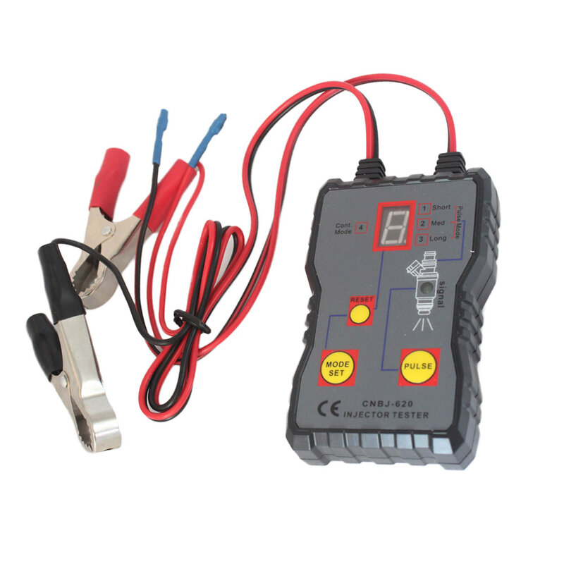 Automotive Fuel Injector Tester 12V 4 Pulse Modes Handheld Car Vehicle Fuel Pressure System Diagnostic Tool