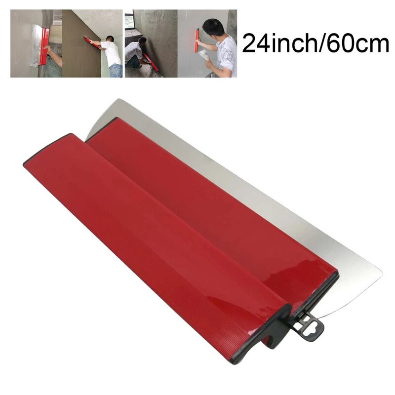 25/40/60cm Drywall Smoothing Tool Stainless Steel Putty Knife Painting Finishing Skimming Blades Wall Plastering Tools