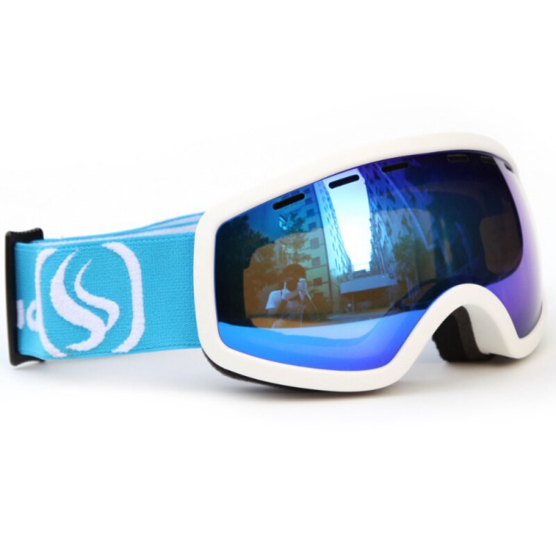 Kid gogle narciarskie podwójna warstwa UV400 przeciwmgielne dla dzieci UV400 okulary przeciwmgielne gogle narciarskie i do snowboardu Unisex