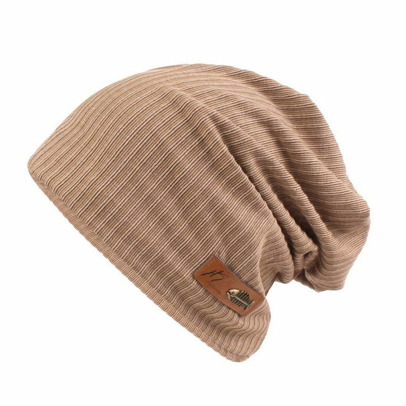 Winter Autumn Knitted Beanies Unisex Trendy Fleece Warmth Outdoor Casual Cycling Camping Hiking Hat