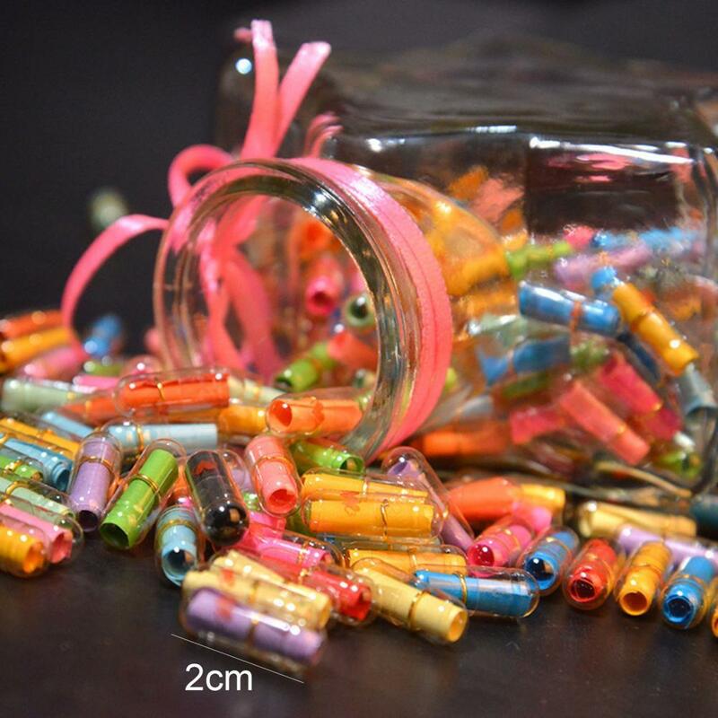 50/100 PCS Expression Message Capsule Party Favors Kids Birthday Baby Love Letter Shower Girlfriend Boyfriend Gift Game Props