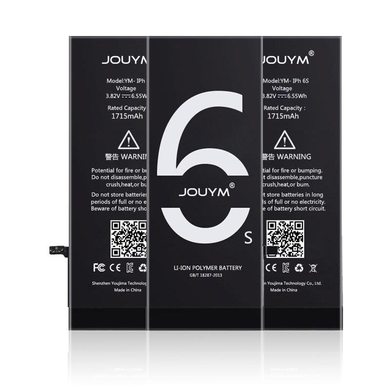 JOUYM-batería de teléfono Original, reemplazo de calidad para iPhone 6, 6S, 7, 8, 5S, 5, SE, 6 plus, con kit de herramientas
