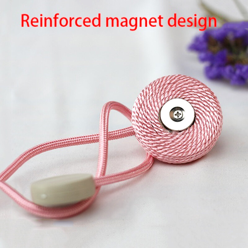 1Pc Magnetic Curtain Tieback Room Accessories Gold Curtains Clip Macaroon Home Decor Curtain Holder Buckles Strap Rope Tie Backs