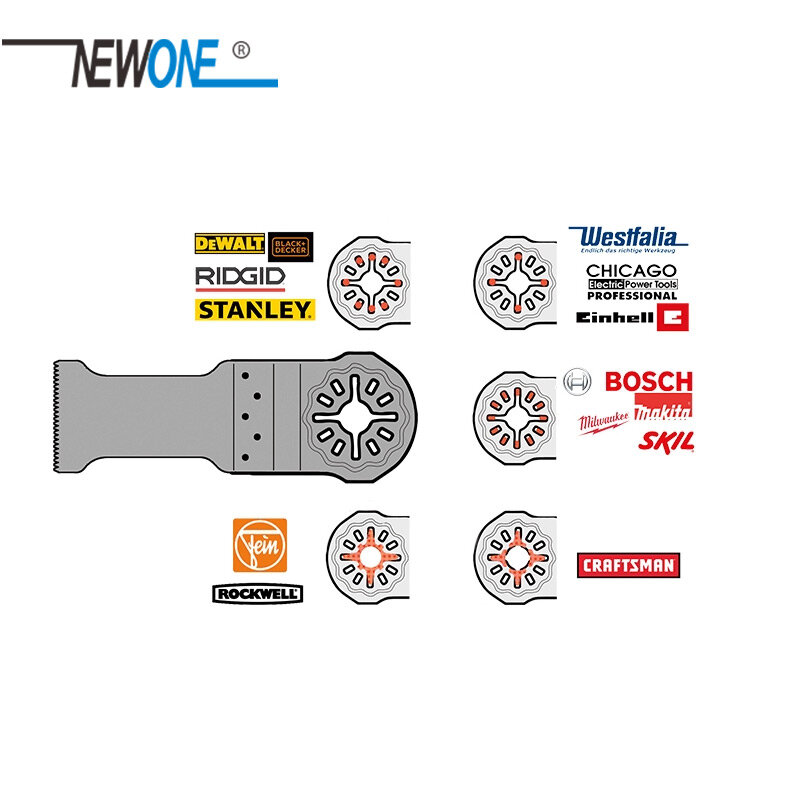 NEWONE Starlock Carbide Triangular Oscillating Saw Bldaes Grit Segmented Saw Blade For Cut Out marble Tile Gap Accessories