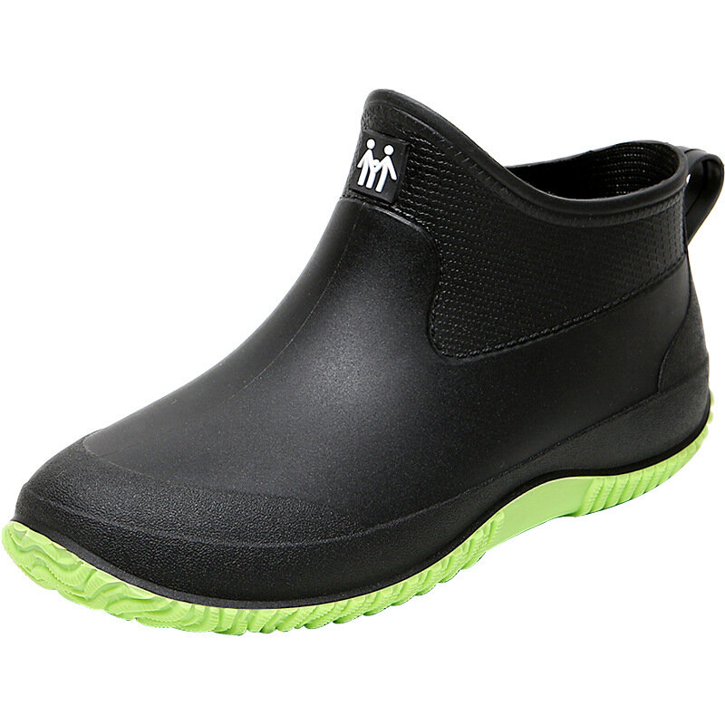 Sepatu Bot Hujan Wanita Karet Antiselip Warna-warni Uniseks Pergelangan Kaki Sepatu Bot Selip Ringan Sepatu Hujan Tahan Air Dropshipping