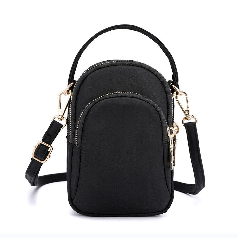 패션 여성 Crossbody 가방 나일론 방수 전화 파우치 지갑 미니 다기능 숄더 가방 핸드백 디자이너 여성 가방