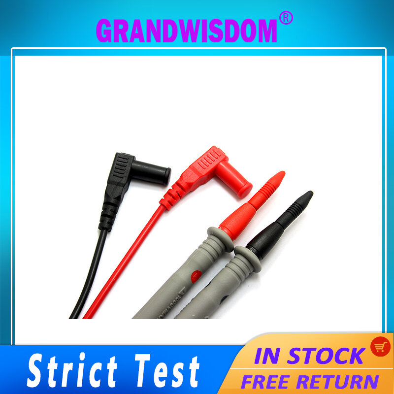 GRANDWISDOM 테스트 리드 와이어 특수 팁 테스트 펜 미세 팁 1000V 20A 금도금 구리 바늘 테스트 펜 멀티 미터 펜