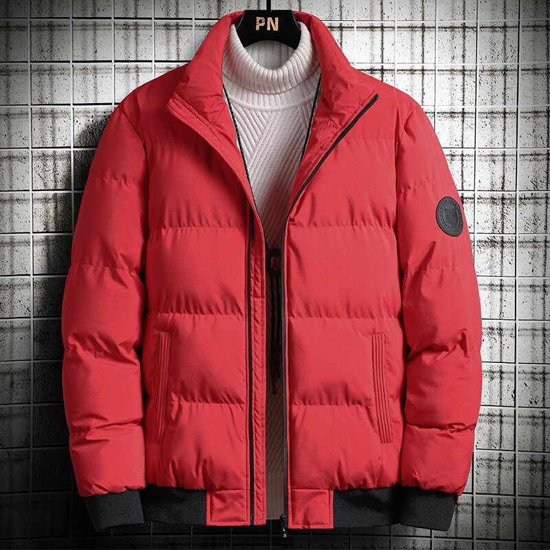 2021 뉴 윈터 남성 파카 재킷 두꺼운 웜 코트 스탠드 칼라 캐주얼 퍼퍼 자켓 코튼 패딩 겨울 파커 플러스 사이즈 8XL