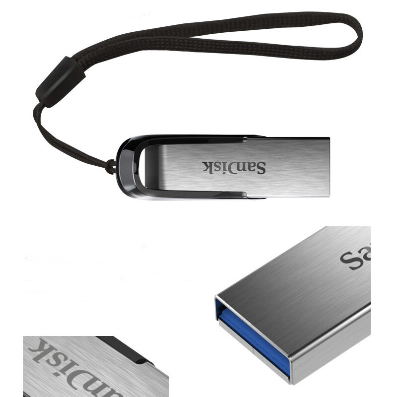 SanDisk ULTRA FLAIR USB 3.0 FLASH DRIVE CZ73 128Gb 64Gb 32Gb  256Gb backward compatible usb2.0 16Gb Pendrive 3.1 USB Flash Drive
