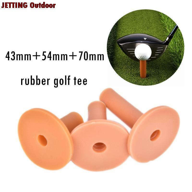 3pcs(43mm+54mm+70mm) Rubber Driving Range Golf Tees Holder Tee Home Training Practice Mat