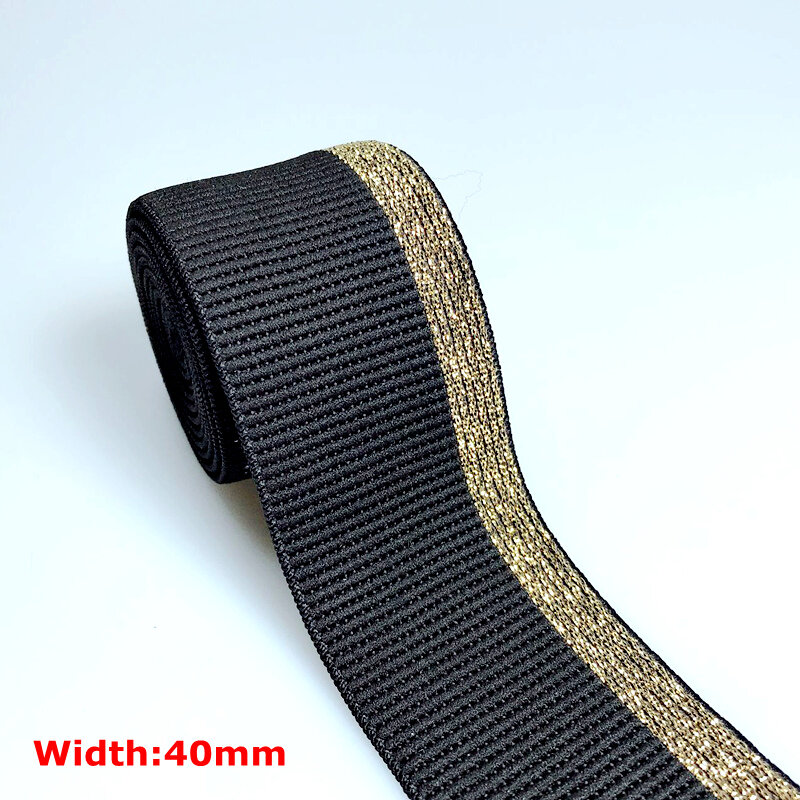 HL 40MM/50MM 3 metri fasce elastiche in Nylon per stampa a caldo fettuccia fai da te borse per abbigliamento Leggings accessori per cucire