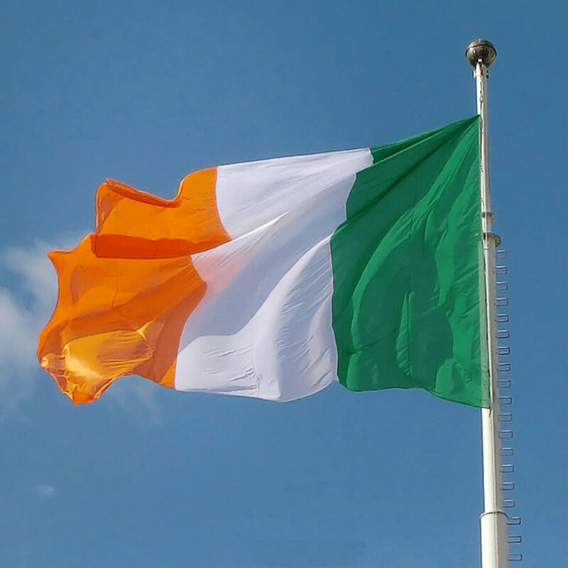Drapeau National irlandais suspendu en Polyester, grand drapeau d'intérieur et d'extérieur, 90x150cm