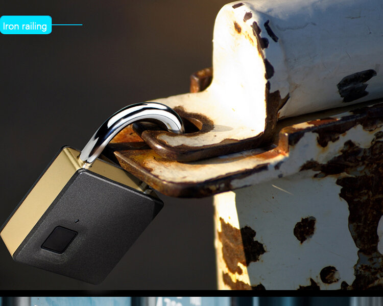 Fipilock Smart Lock Keyless Kunci Sidik Jari IP65 Tahan Air Anti-Theft Keamanan Gembok Pintu Bagasi Case Lock dengan Kunci & kabel