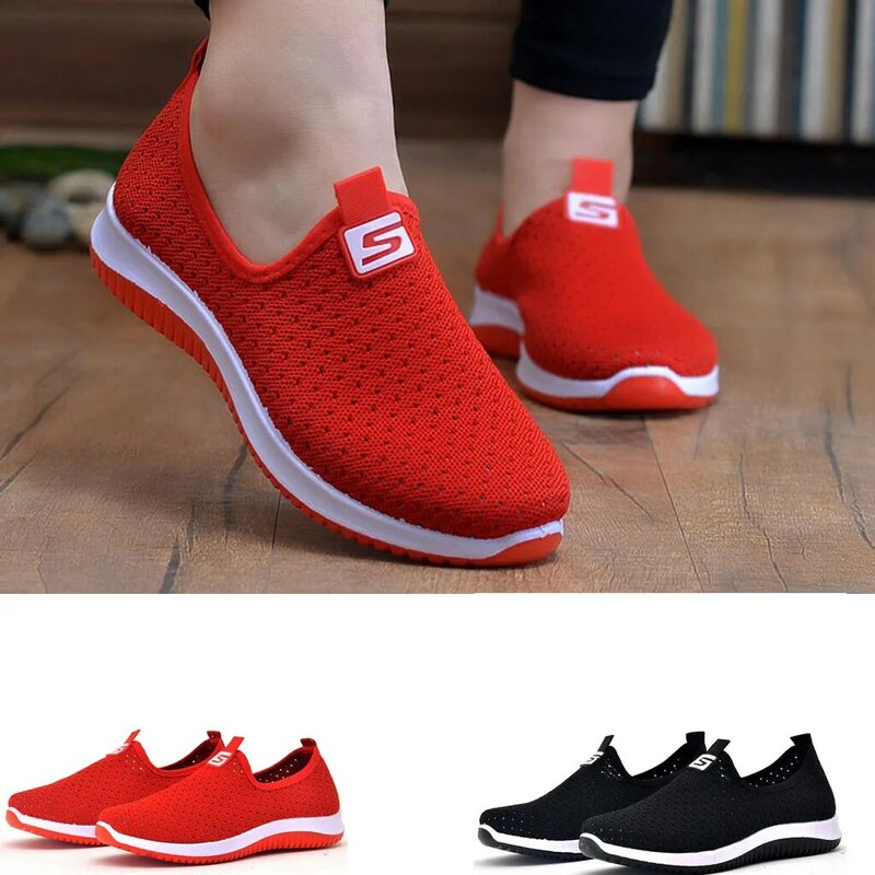 SAGACE Woman casual shoes Breathable 2019 Sneakers Women Shoes Casual Shoes Women Outdoor Travel Slip On Sneakers female Leisure