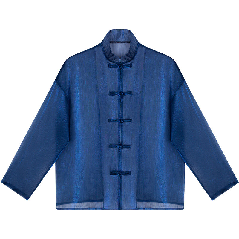 Veste chinoise à col montant pour femmes, manteau léger ample de style chinois, nouvelle collection printemps