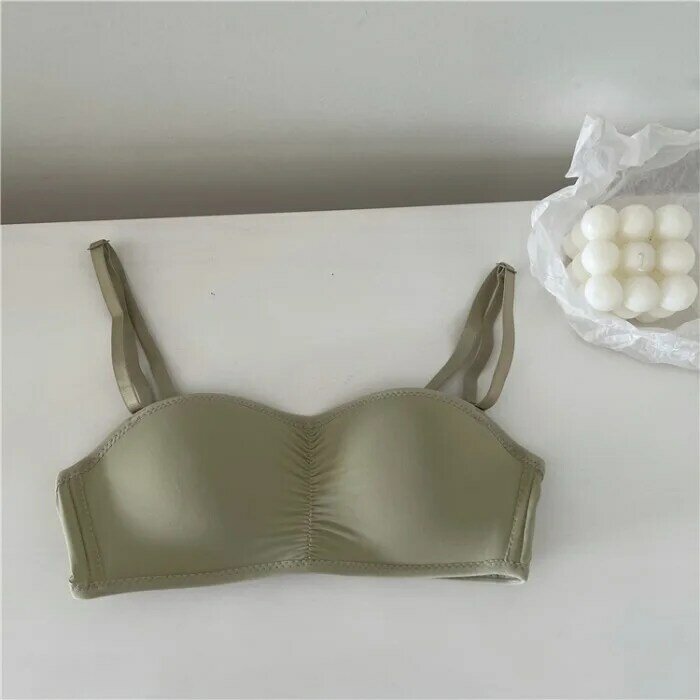 2021new Candy Color Seamless Bras Women's Wireless Push up Bra Top Comfortable Breathable Student Underwear