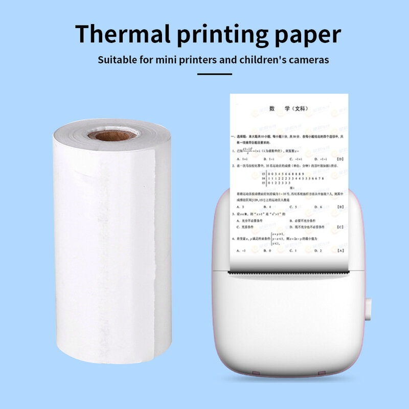 Rouleau de papier thermique pour impression d'étiquettes de reçus, 57x30mm, 10 rouleaux, pour imprimante Photo Mobile, caisse enregistreuse, papeterie de bureau