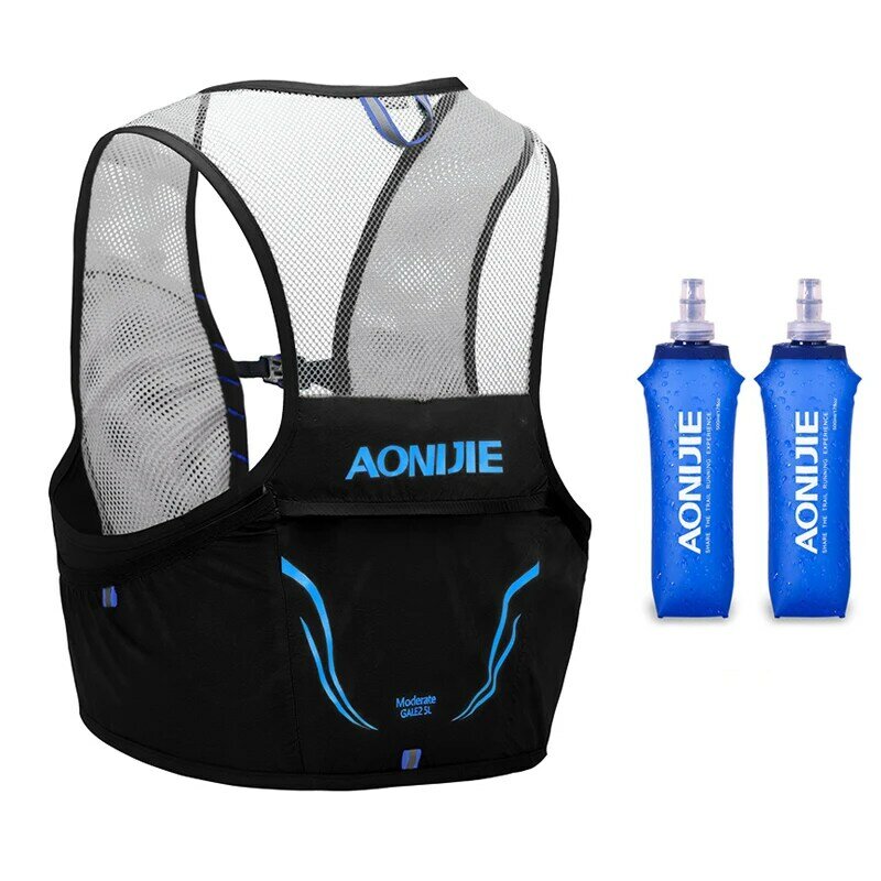 Aonijie mochila leve correndo colete pacote de hidratação de náilon saco ciclismo maratona portátil ultraleve caminhadas 2.5l mochila