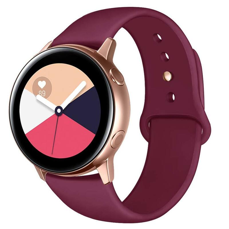 20mm/22mm strap Huawei watch GT 2/2e/pro For Samsung Gear S3/sport Silicone bracelet band Galaxy watch 3 45mm/46mm/42mm/Active 2