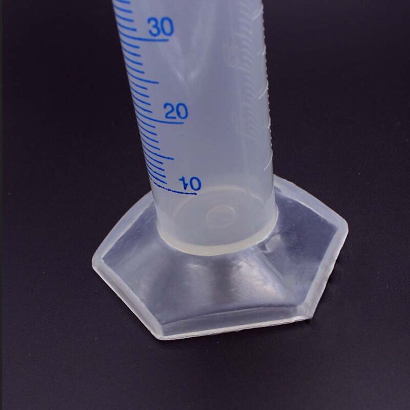 O cilindro de medição plástico de 10ml graduou o tubo do recipiente dos cilindros para o laboratório fornece ferramentas do laboratório para acessórios da escola