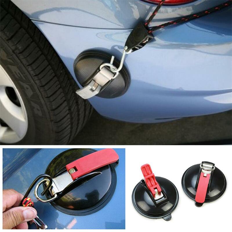 1pc Powerful Car Suction Cup Anchor With Securing S Hook Multi-function Heavy Duty Sucker Cup Camping Tie Down Car Mount