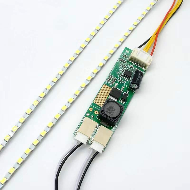 Kit de actualización de tira de retroiluminación LED Universal de alto brillo para Monitor LCD, 2 tiras LED, soporte para tablero de retroiluminación LED de 24 ''y 540mm