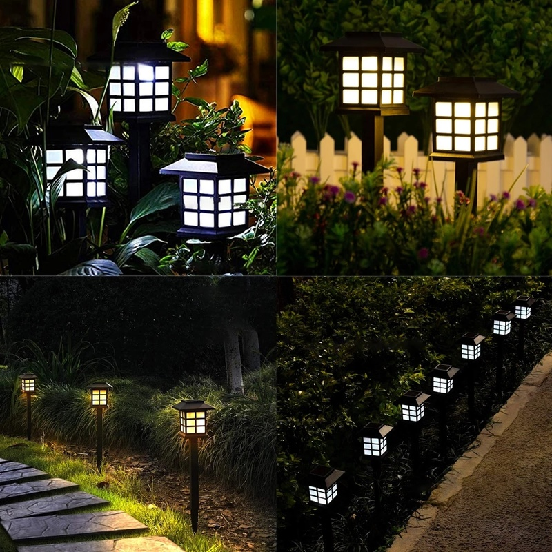 Farol de luz Solar para jardín, iluminación de paisaje impermeable para patiocamino, decoración de césped, lámpara alimentada por energía Solar para exteriores, 8 Uds.